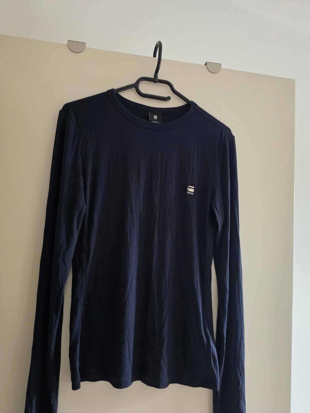blauwe nieuwe longsleeve g-star maat L, Blauw, Maat 42/44 (L), Nieuw, Ophalen of Verzenden