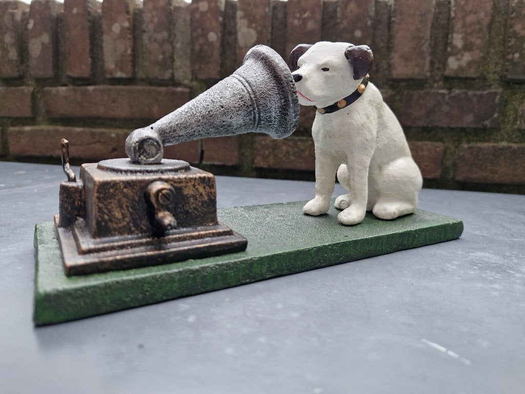 nipper his masters voice grammofoon hondje engeland, Antiek en Kunst, Verzenden