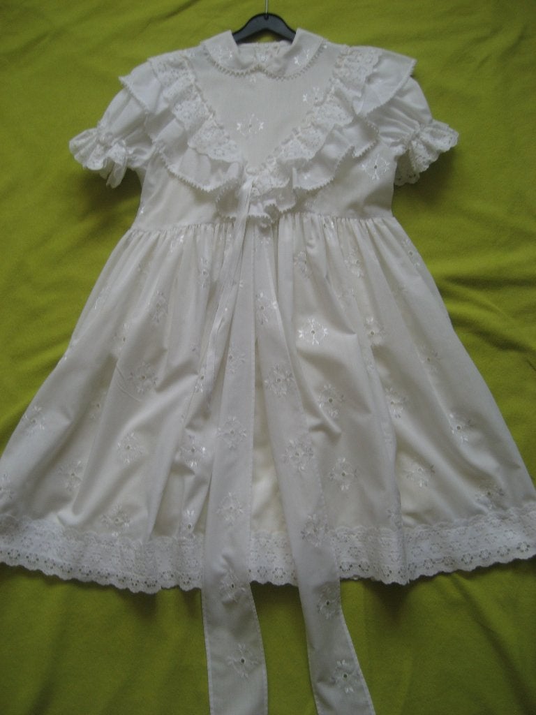 Feestjurk , Bruidsmeisjesjurk .Doopjurk nieuw wit, Kinderen en Baby's, Ophalen, Meisje, Buffy, Nieuw