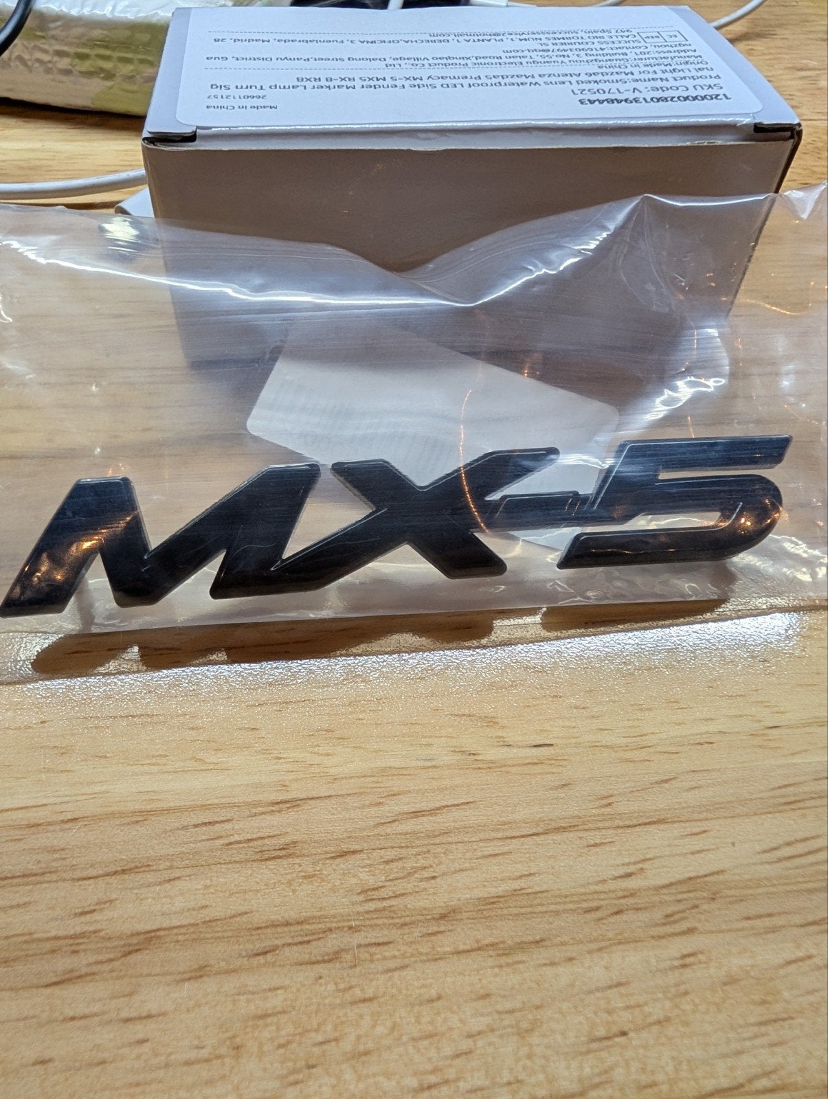zwart mx5 logo Mazda mx5 NC, Ophalen of Verzenden, Nieuw