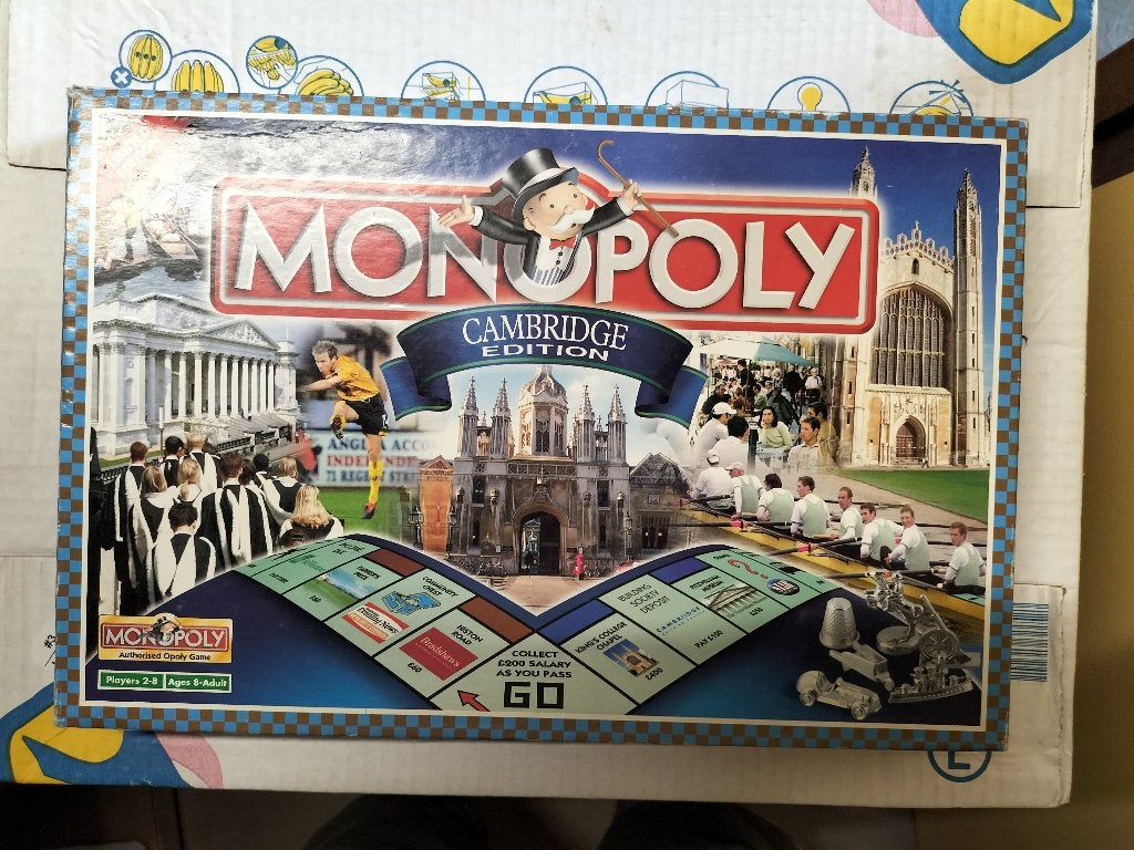 Monopoly Cambridge, Verzenden, Zo goed als nieuw, Hasbro