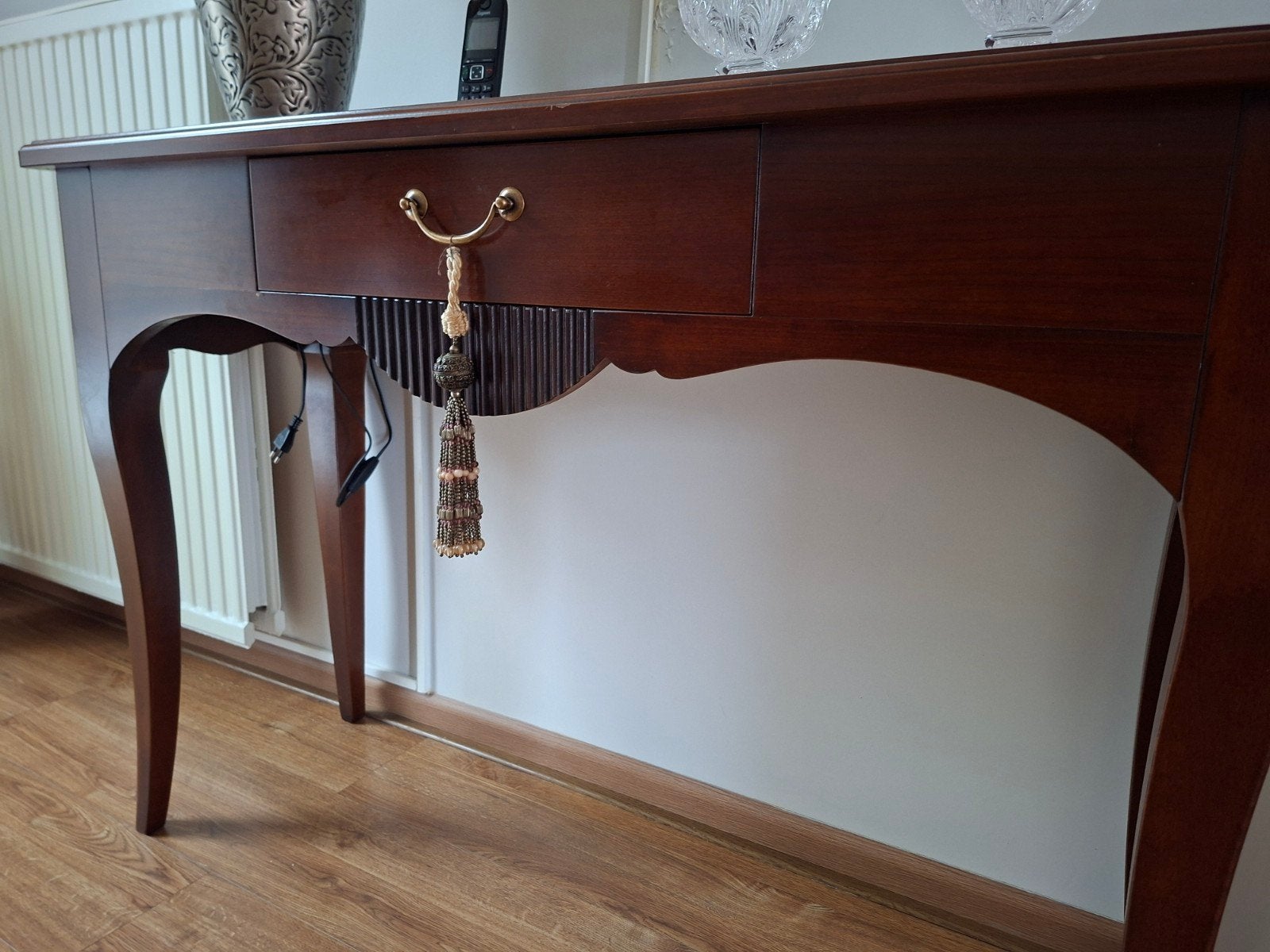 Selva Console Tafel - Klassiek kersenhouten Bijzettafel, Ophalen, Gebruikt, Klassiek, Barok, Italiaans, 75 cm of meer