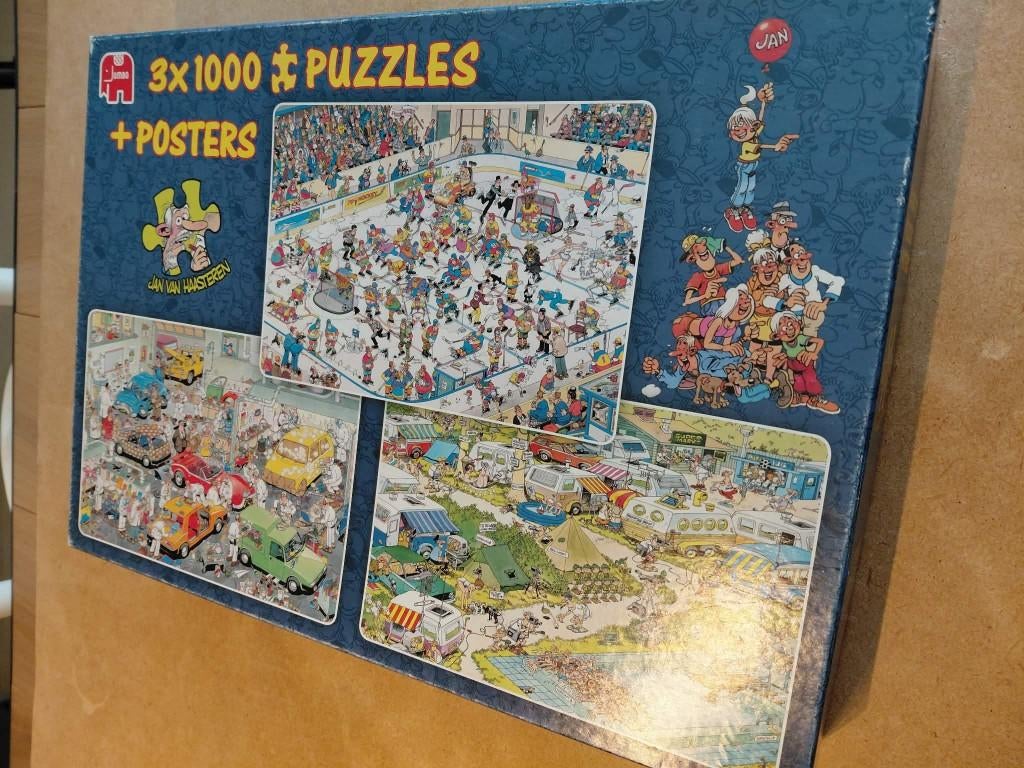 Jan van Haasteren, Ophalen, 500 t/m 1500 stukjes, Zo goed als nieuw, Legpuzzel