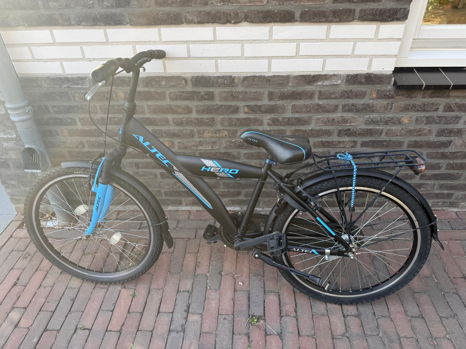 Jongens fiets, Ophalen, Gebruikt, Velgrem, 20 inch