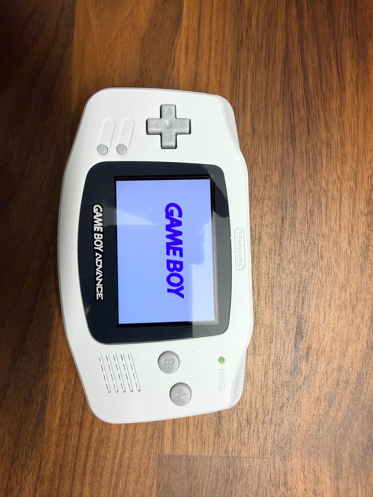 Gameboy Advance met Backlit Mod en Witte Clamshell, Ophalen of Verzenden, Zo goed als nieuw, Game Boy Advance
