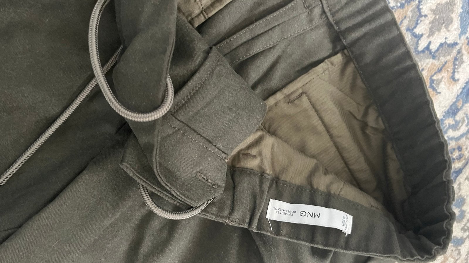 MNG Mango Cargo Broek Maat M Groen, Maat 38/40 (M), Ophalen of Verzenden, Zo goed als nieuw, Lang