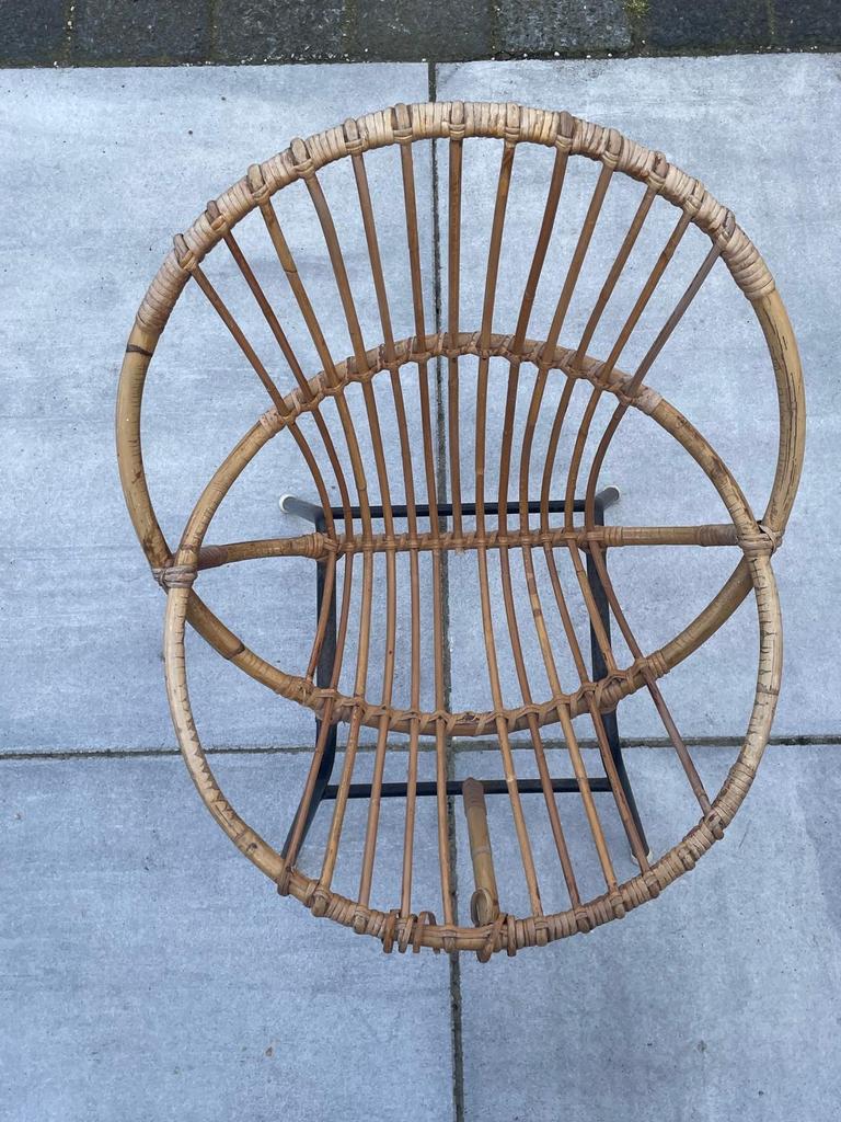 Vintage Rotan (Rohe) Stoeltje - Klein Formaat, Antiek en Kunst, Antiek | Meubels | Stoelen en Banken, Ophalen