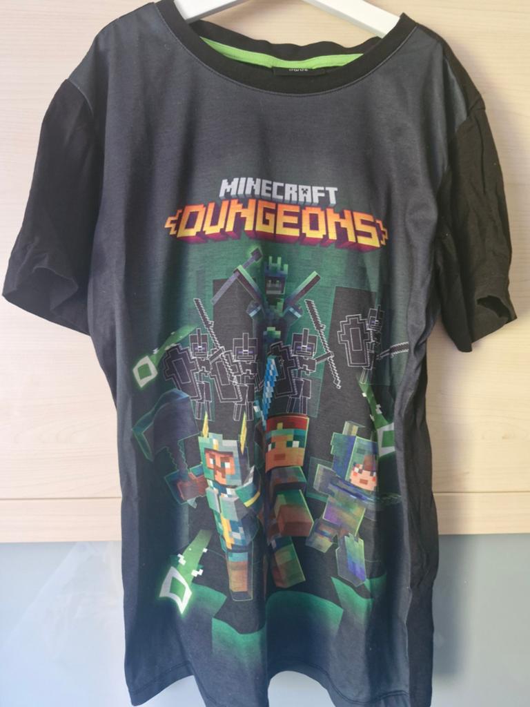 Minecraft Dungeons T-shirt - Maat 170/176, Kinderen en Baby's, Kinderkleding | Maat 170, Minecraft, Ophalen of Verzenden, Zo goed als nieuw