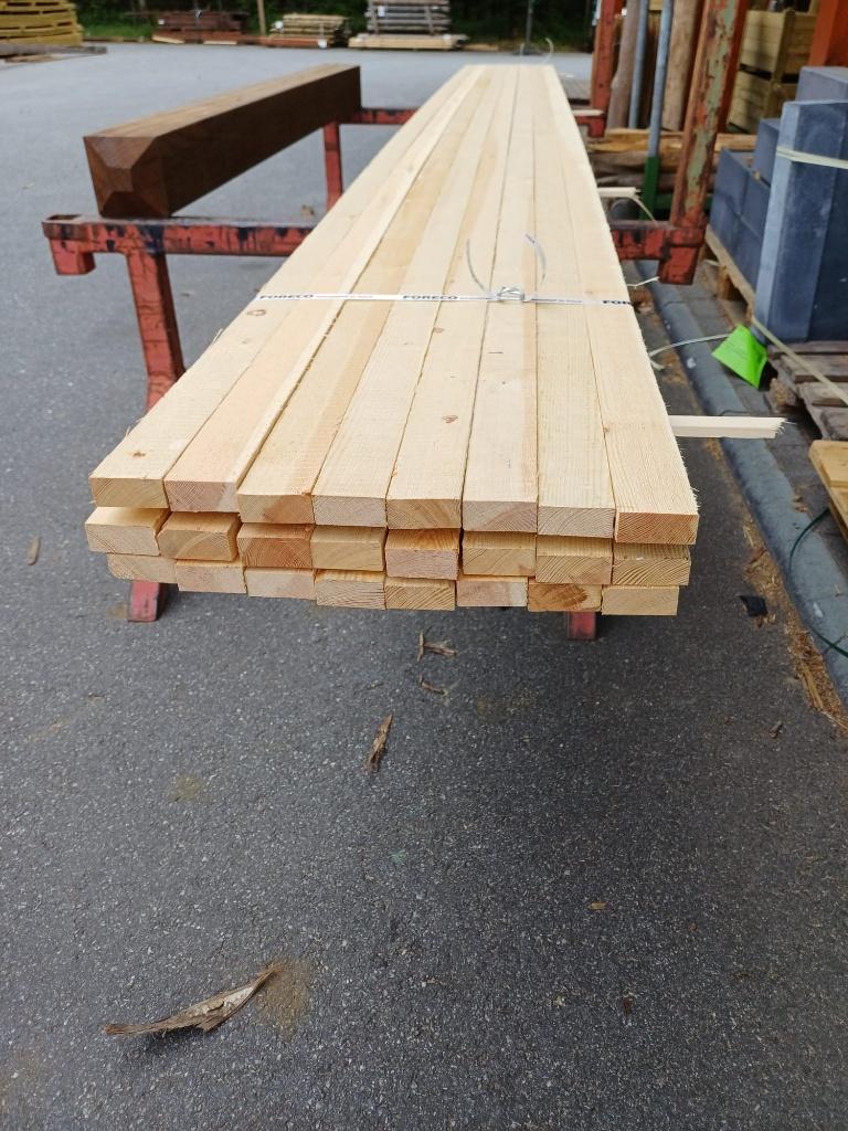 Vuren panlat, onbehandeld 22x50 ruw 420cm nr. 724, Tuin en Terras, Palen, Balken en Planken, Ophalen, Nieuw, 250 cm of meer, Planken