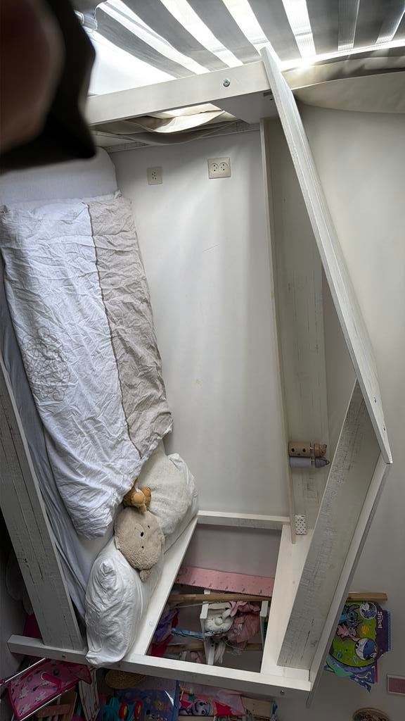 Huisbed stevig leenbakker, Huis en Inrichting, Slaapkamer | Bedden, Ophalen of Verzenden, Eenpersoons, Hout, 90 cm