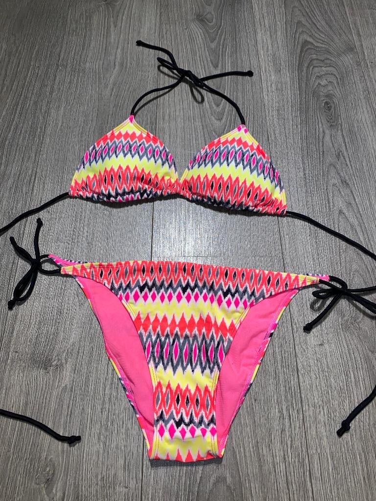 Ocean club neon kleuren triangle bikini zwem setje maat 42, Kleding | Dames, Badmode en Zwemkleding, Nieuw, Ophalen of Verzenden