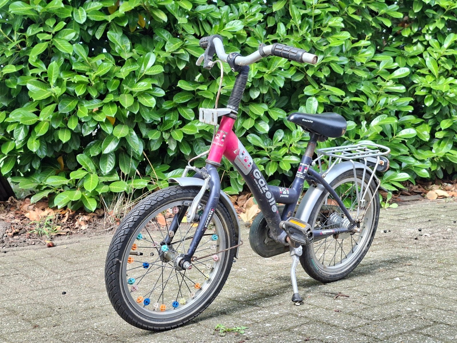 Gazelle kinderfiets 16 inch - Gebruikt, Ophalen, Velgrem, Gazelle, 16 tot 20 inch