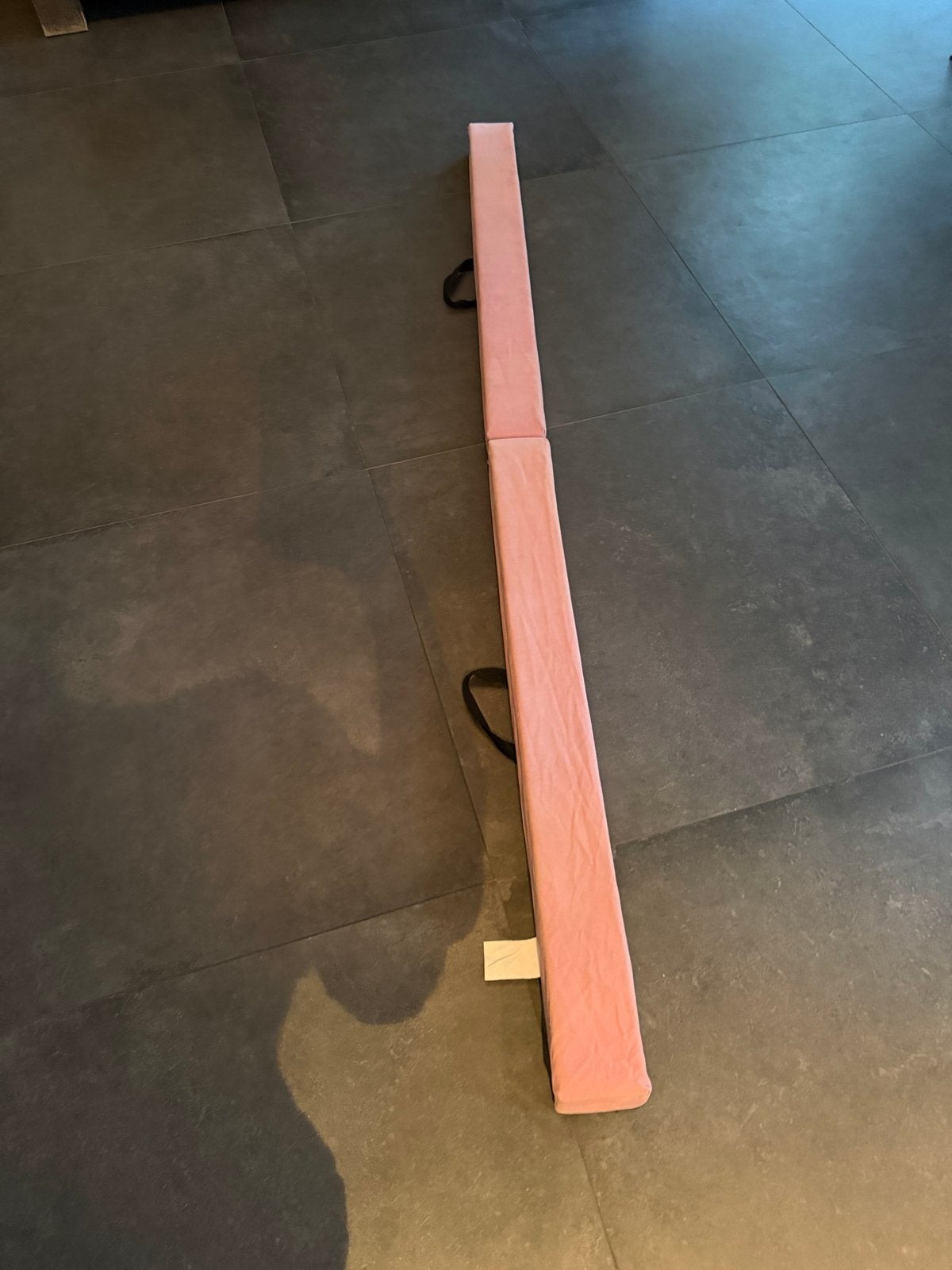 Roze opvouwbare evenwichtsbalk voor turnen, Sport en Fitness, Ophalen, Zo goed als nieuw, Roze, Materiaal