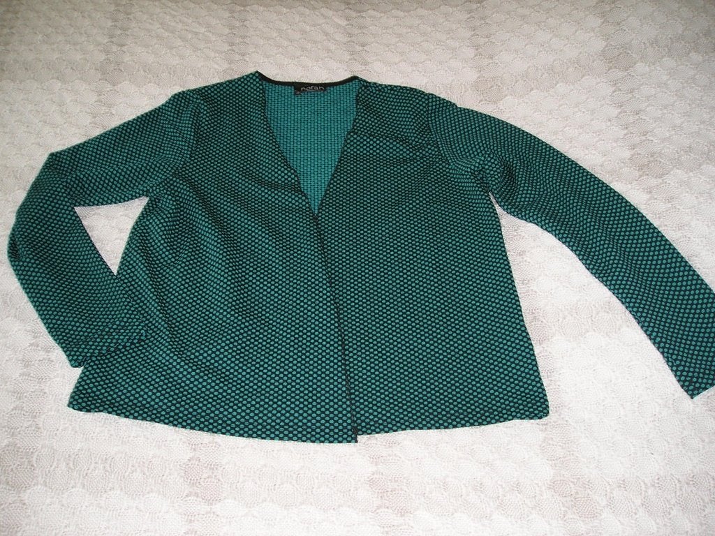 aparte groen/zwart vest Norah maat 44, Ophalen, Zwart, Maat 42/44 (L), Zo goed als nieuw