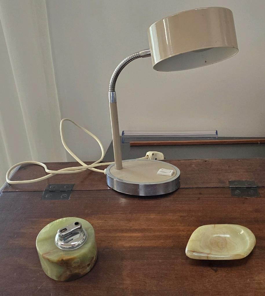 Vintage bureaulamp met flexibele arm, Ophalen