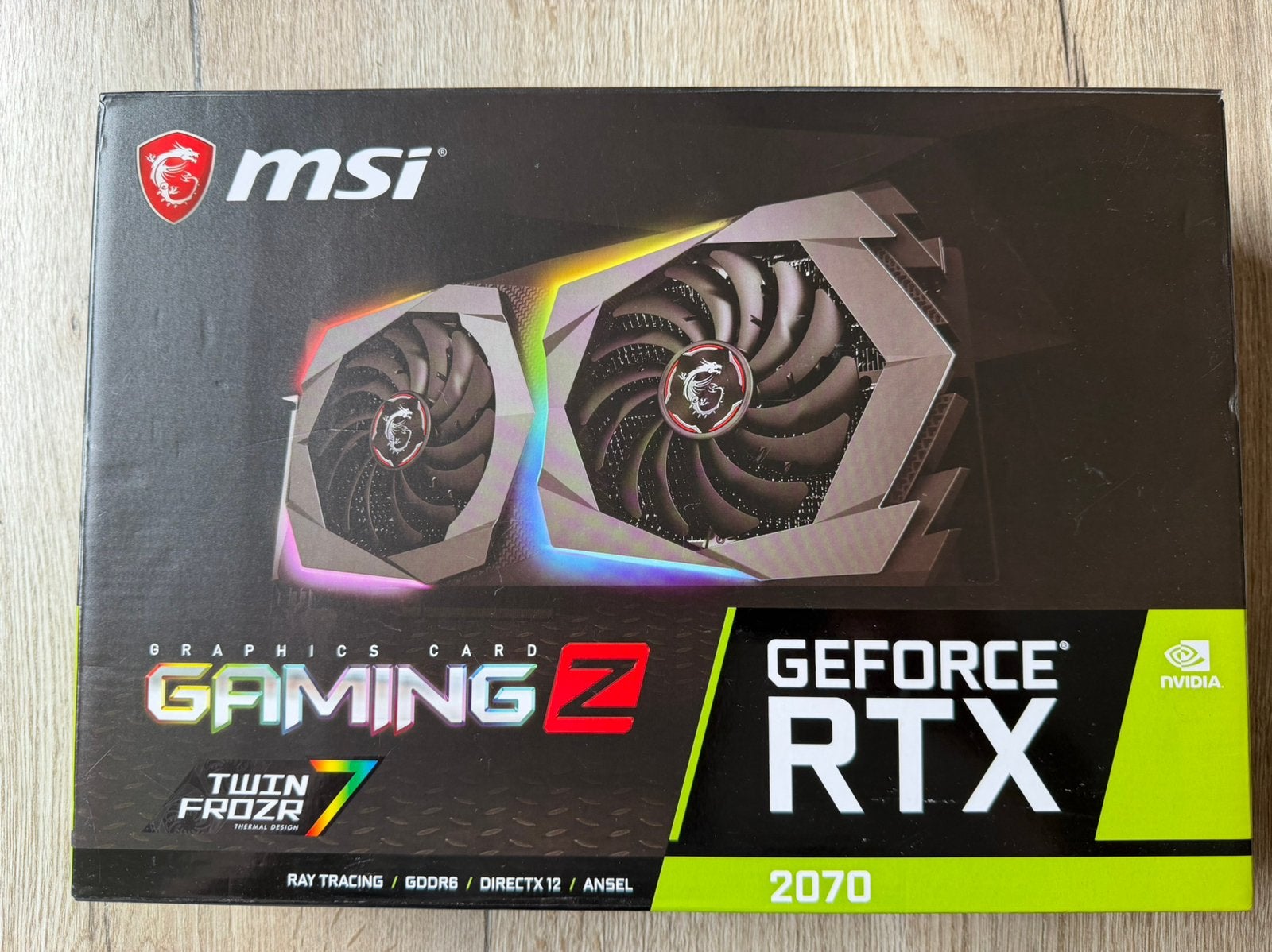 Msi gaming Z Rtx 2070, Ophalen, Zo goed als nieuw, GDDR6, PCI-Express 4