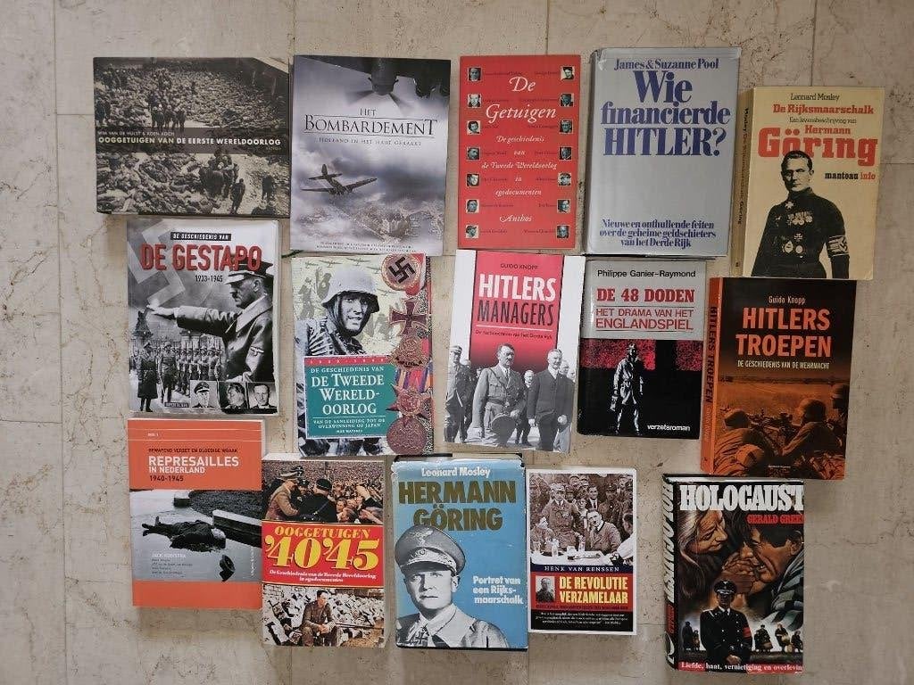 boeken 2e Wereldoorlog, Hitler + sportboeken totaal 70stuks, Ophalen of Verzenden, Zo goed als nieuw, Geschiedenis en Politiek