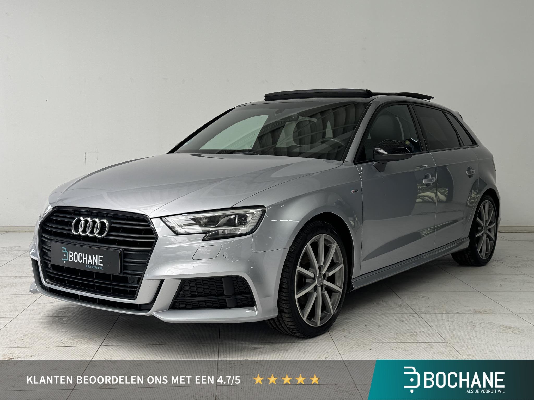 Audi A3 Sportback 35 TFSI CoD S-Line | Panoramadak | Parkeer, Stof, 4 cilinders, 1245 kg, Bedrijf