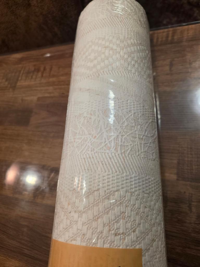 10 nieuwe rollen Kwantum vinyl structuurbehang, Ophalen of Verzenden, Wit