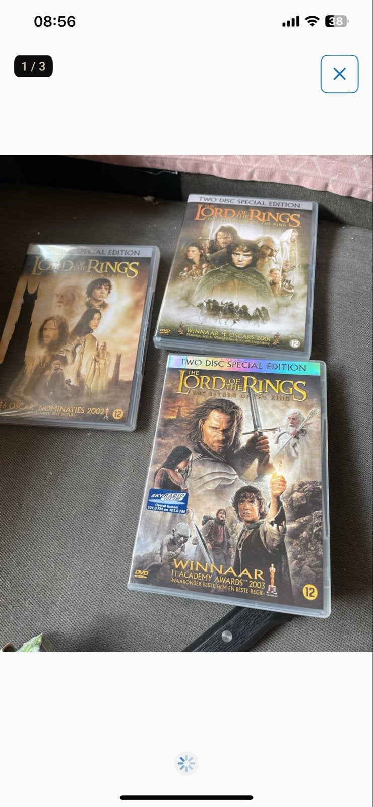 Lord of the Rings DVD Special Edition Trilogy, Cd's en Dvd's, Nederlands, Fantasy, Ophalen of Verzenden, Vanaf 12 jaar
