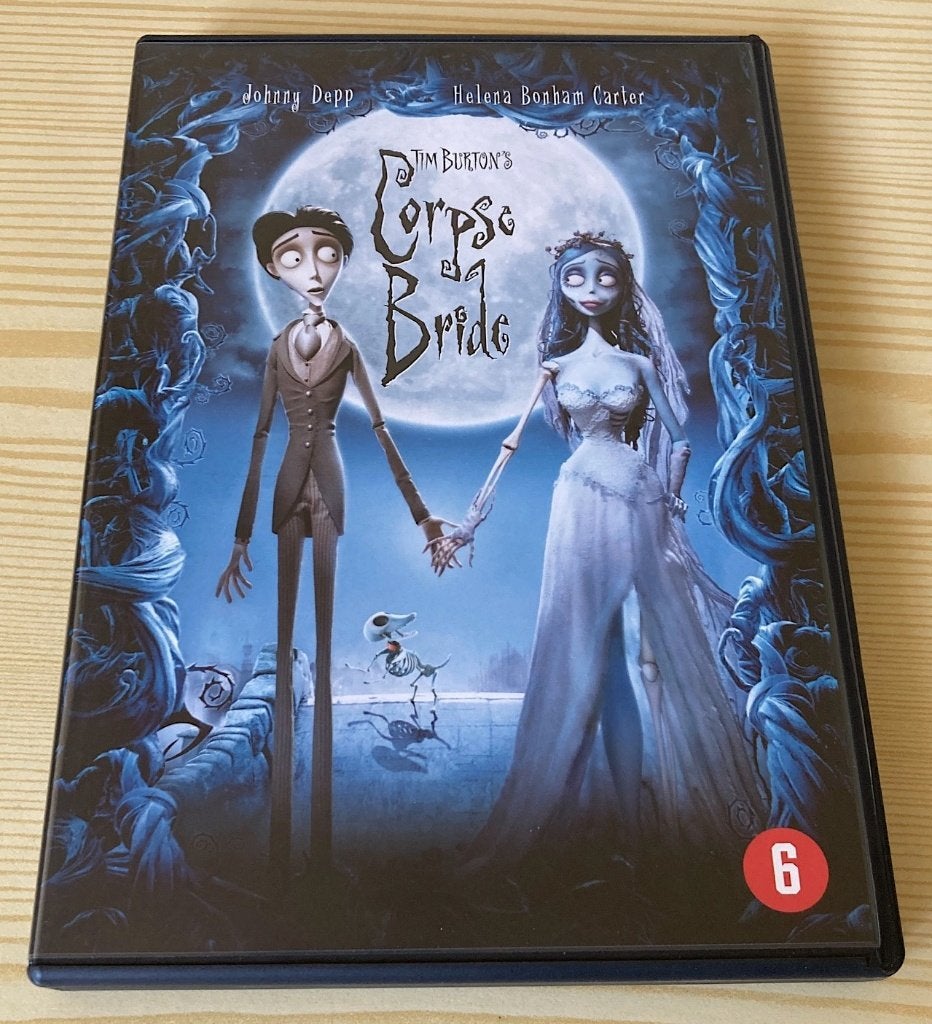 dvd Tim Burton's Corpse Bride, met Johnny Depp, Cd's en Dvd's, Ophalen, Amerikaans, Zo goed als nieuw, Vanaf 6 jaar