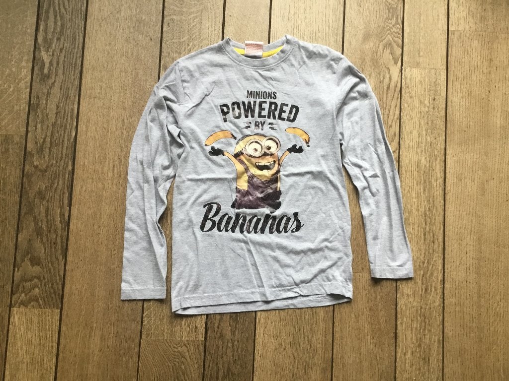 Minions shirt maat 146/152, Kinderen en Baby's, Ophalen of Verzenden, Zo goed als nieuw, Jongen, Shirt of Longsleeve