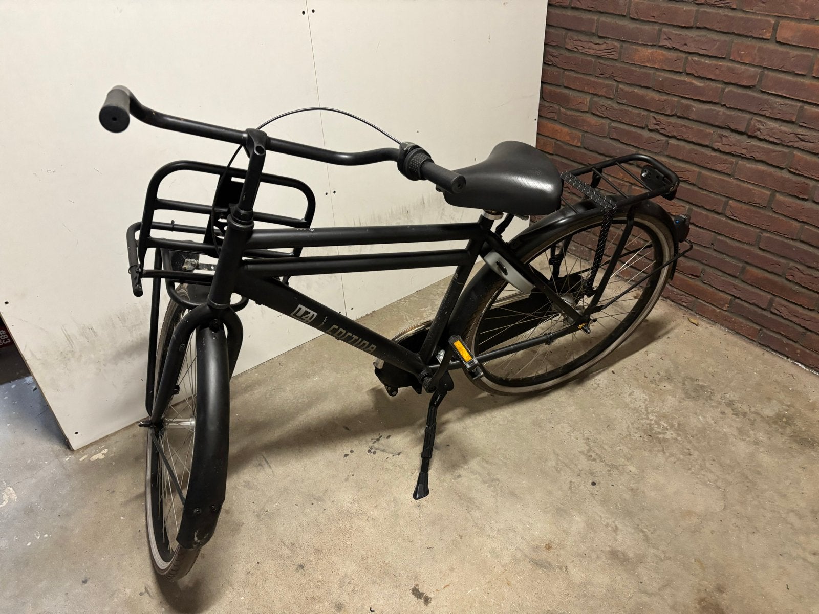 Cortina U4 Transportfiets - Zwart, Gebruikt 26”, Terugtraprem, Gebruikt, Versnellingen, 50 tot 53 cm