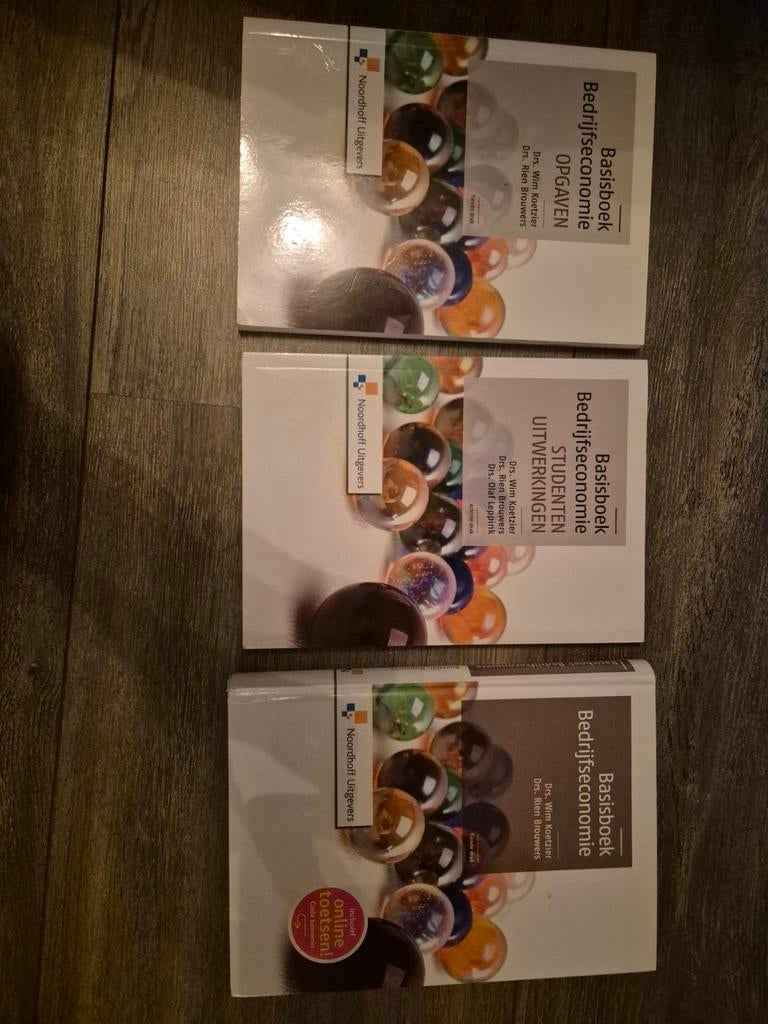 Basisboek Bedrijfseconomie (3 boeken), Boeken, Studieboeken en Cursussen, Zo goed als nieuw, HBO, Ophalen of Verzenden, Gamma
