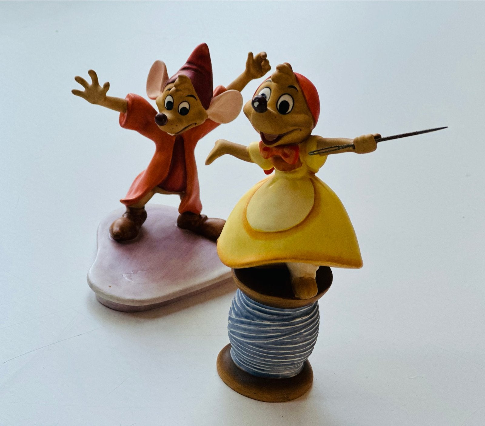 Disney beeldjes: Mickey, Bambi, Jaq & Gus, Ophalen of Verzenden, Mickey Mouse, Zo goed als nieuw, Beeldje of Figuurtje