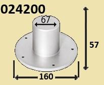 024200 Aluminium basis voor tafelpoot. € 33,95, Ophalen of Verzenden, Nieuw, Overige typen