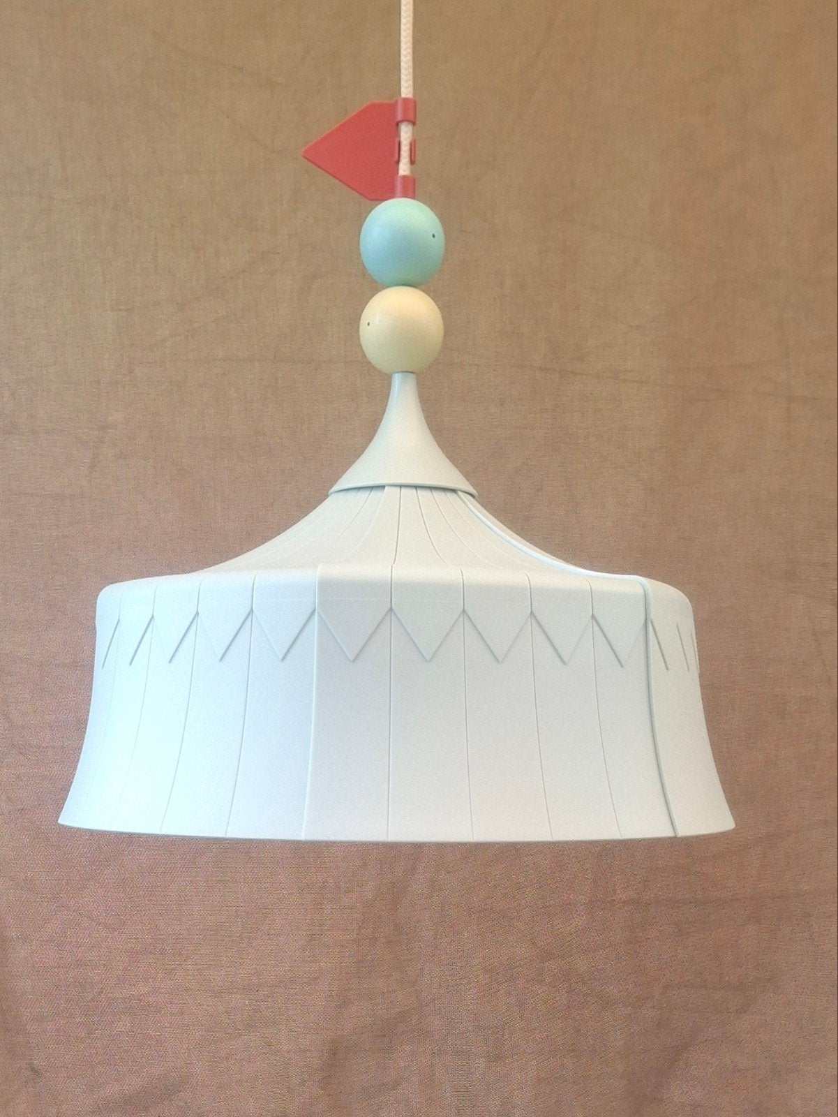 Ikea Trollbo circustent kinderkamer hanglamp., Huis en Inrichting, Ophalen of Verzenden, Zo goed als nieuw, Minder dan 50 cm