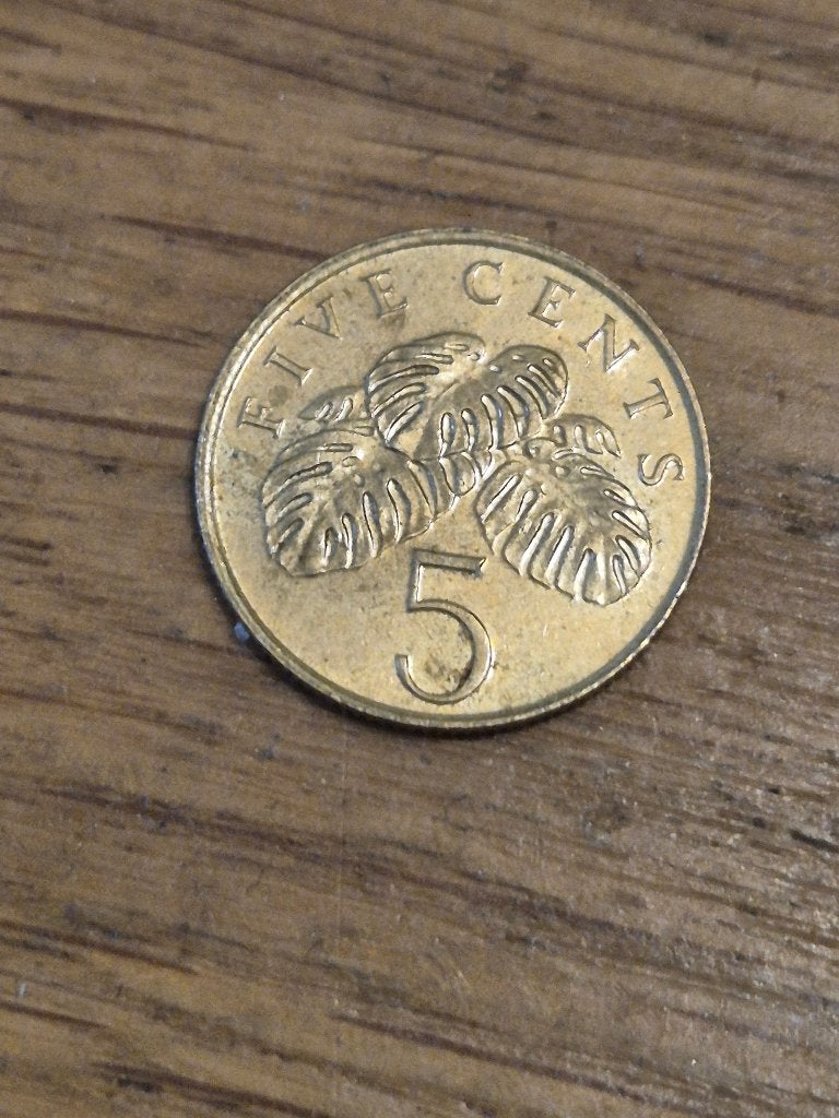 Singapore - 5 Cents 1995, Ophalen of Verzenden, Zuidoost-Azië