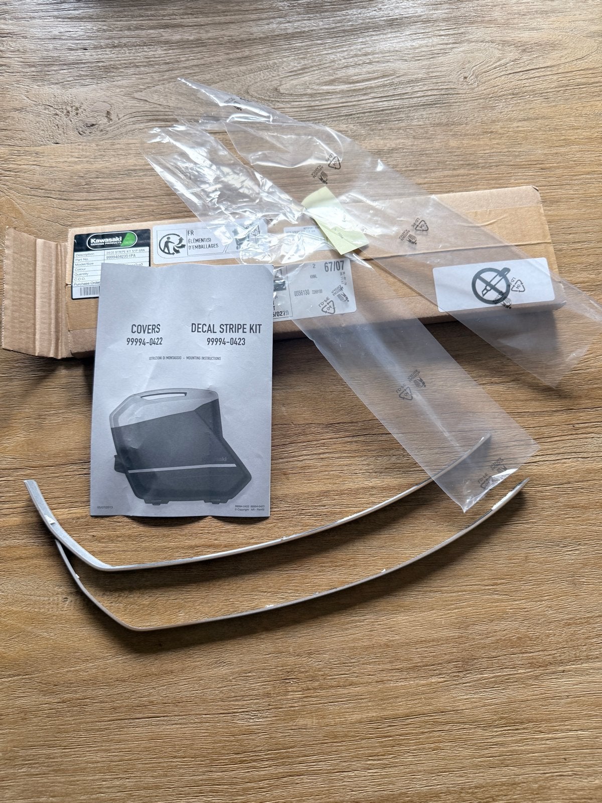Kawasaki Zijkoffer Kleurstrip - ZGAN, Ophalen of Verzenden, Zo goed als nieuw