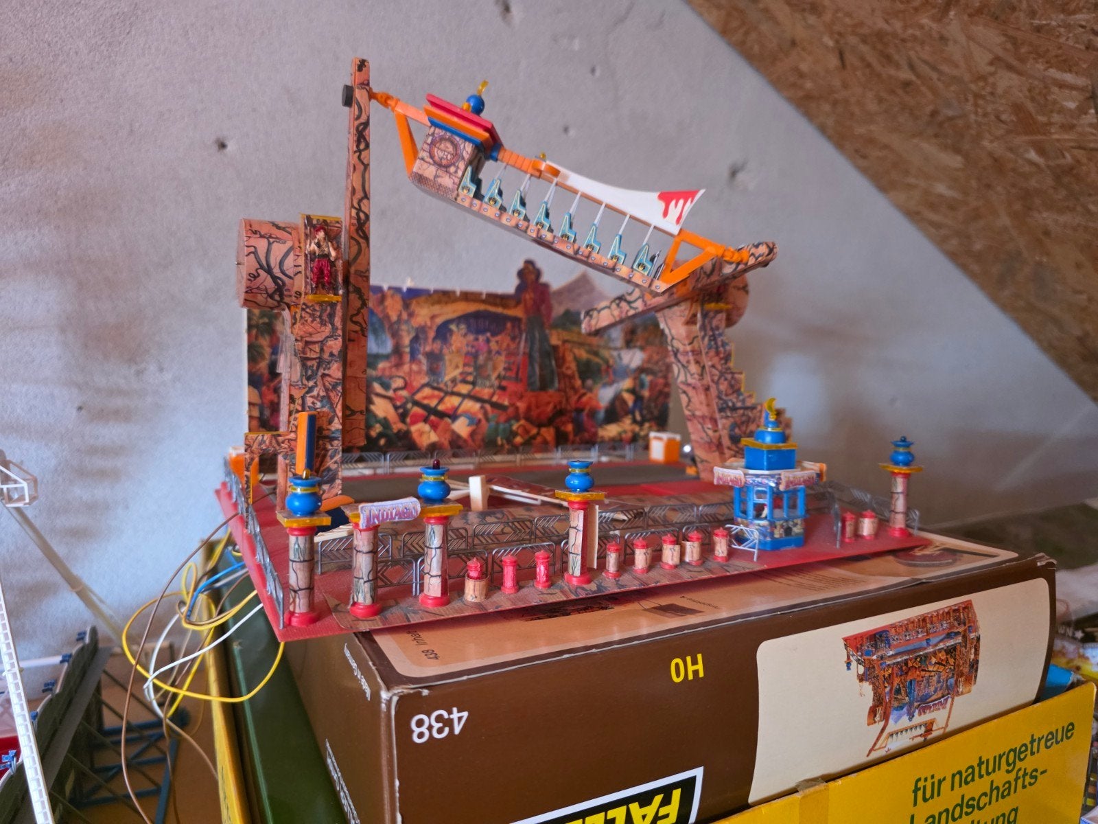 Faller Kermis Indiago met witte draadlampjes, werkend, Hobby en Vrije tijd, Ophalen of Verzenden