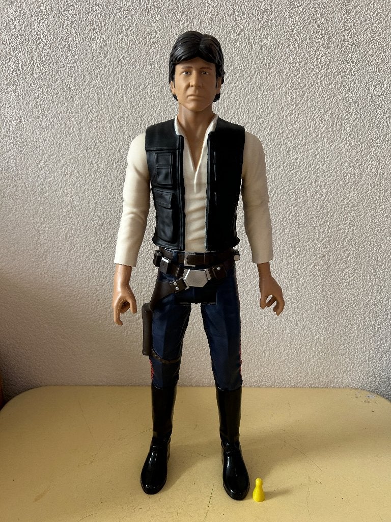 Star Wars Han Solo Big Fig - Jakks Pacific 45cm, Verzamelen, Ophalen of Verzenden, Zo goed als nieuw, Actiefiguurtje