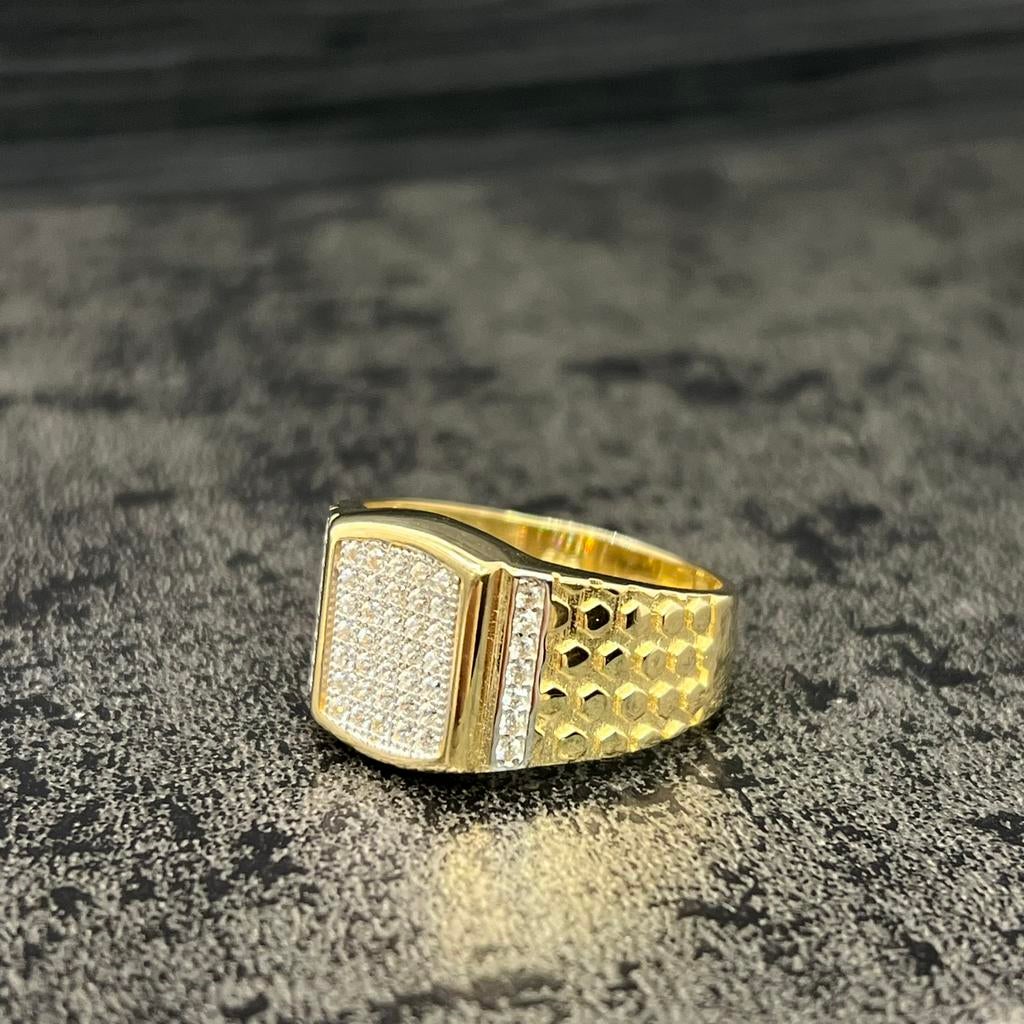 14 karaat gouden ring prachtig model, Ophalen of Verzenden, Zo goed als nieuw, Goud, Dame