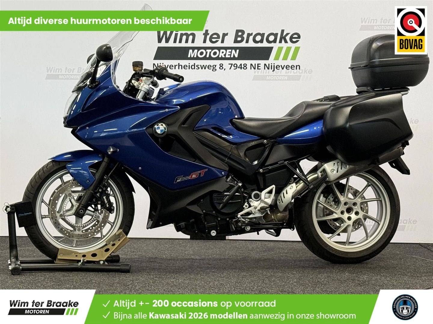 Bmw F 800 GT ABS (bj 2015) 12,126 km, Motoren, 2 cilinders, Motorrijbewijs A, Bedrijf, Onbekend