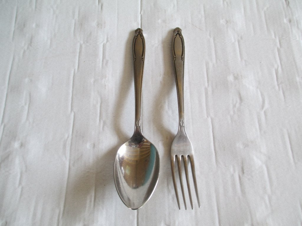 gero zilmeta vork en lepel nr. 531, Ophalen of Verzenden, Gebruikt, Rvs of Chroom