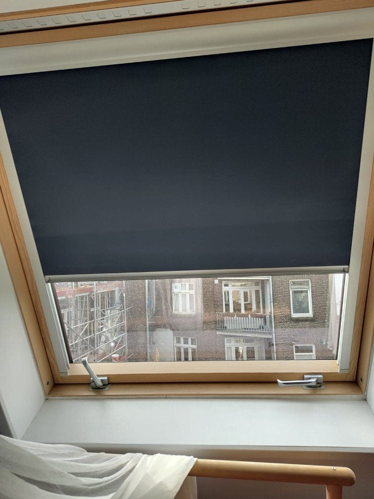 Verduisterend dakraamgordijn FAKRO 114x118, Ophalen, Overige materialen, Gebruikt, Overige merken