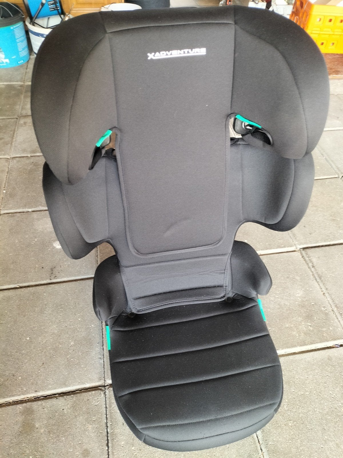 X-Adventure autostoel - Zwart, 15 t/m 36 kg, Afneembare rugleuning, Ophalen, Overige merken