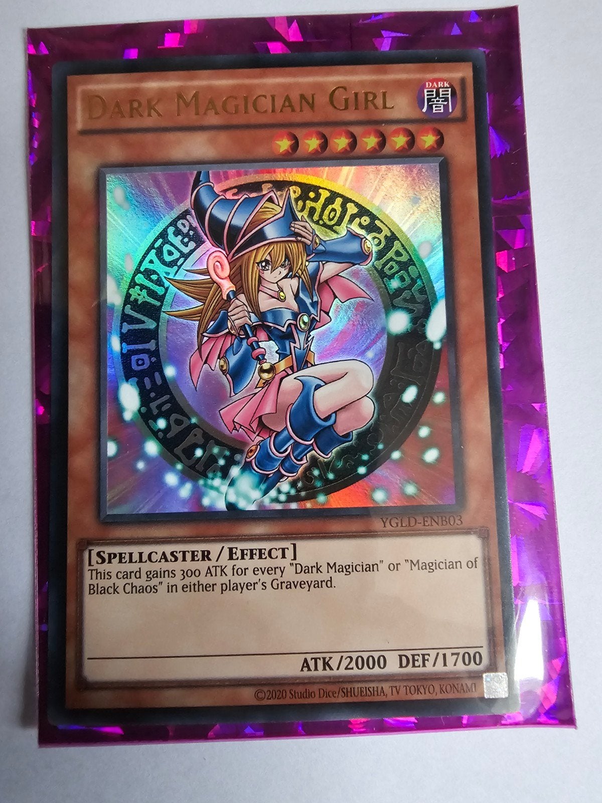 Yu-Gi-Oh! Dark Magician Girl YGLD-ENB03 Graded Kaart, Hobby en Vrije tijd, Verzamelkaartspellen | Yu-gi-Oh!, Verzenden, Zo goed als nieuw