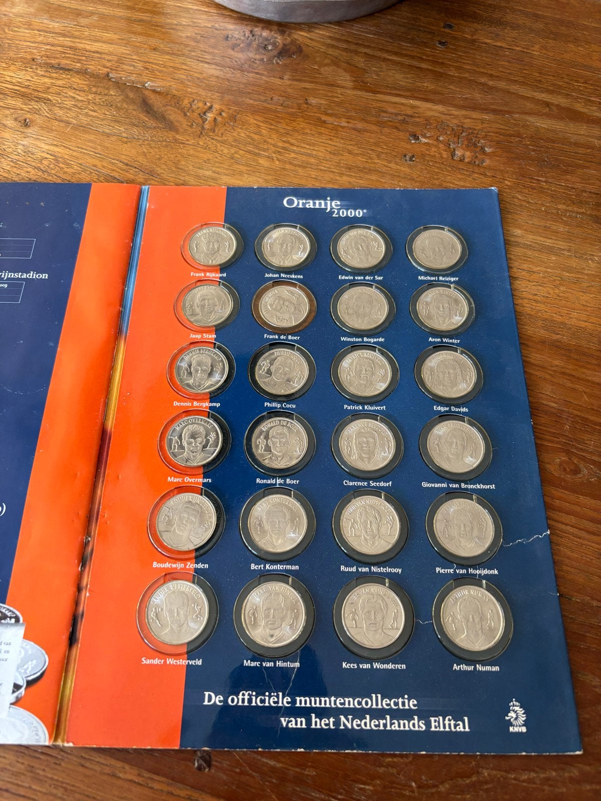 Oranje 2000 Muntenalbum - Officiële collectie Nederlands Elf, Postzegels en Munten, Munten | Nederland, Ophalen of Verzenden, Koningin Beatrix