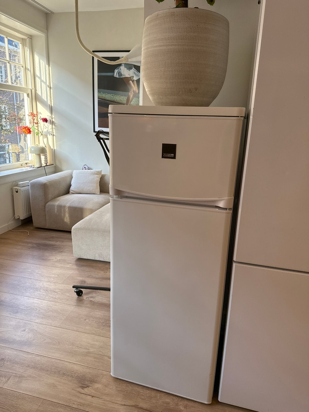 Zanussi koelvriescombinatie / koelkast met vriesvak, Witgoed en Apparatuur, Koelkasten en IJskasten, Gebruikt, Ophalen of Verzenden