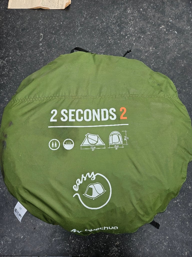 Quechua 2 seconds 2 popup tent, Ophalen, Gebruikt, Tot en met 2