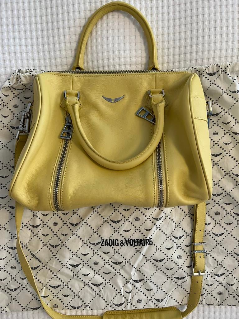 Zadig et Voltaire leather bag (new), Ophalen of Verzenden, Zo goed als nieuw, Zwart, Schoudertasje