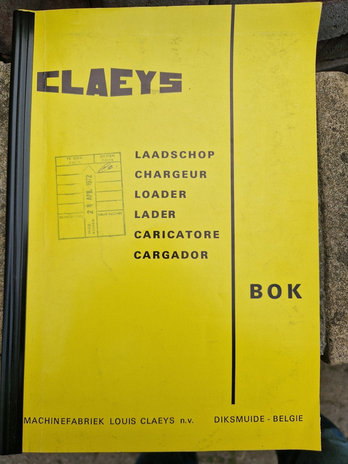 Claeys Laadschop Bok Handleiding - Machinefabriek, Auto diversen, Handleidingen en Instructieboekjes, Ophalen of Verzenden