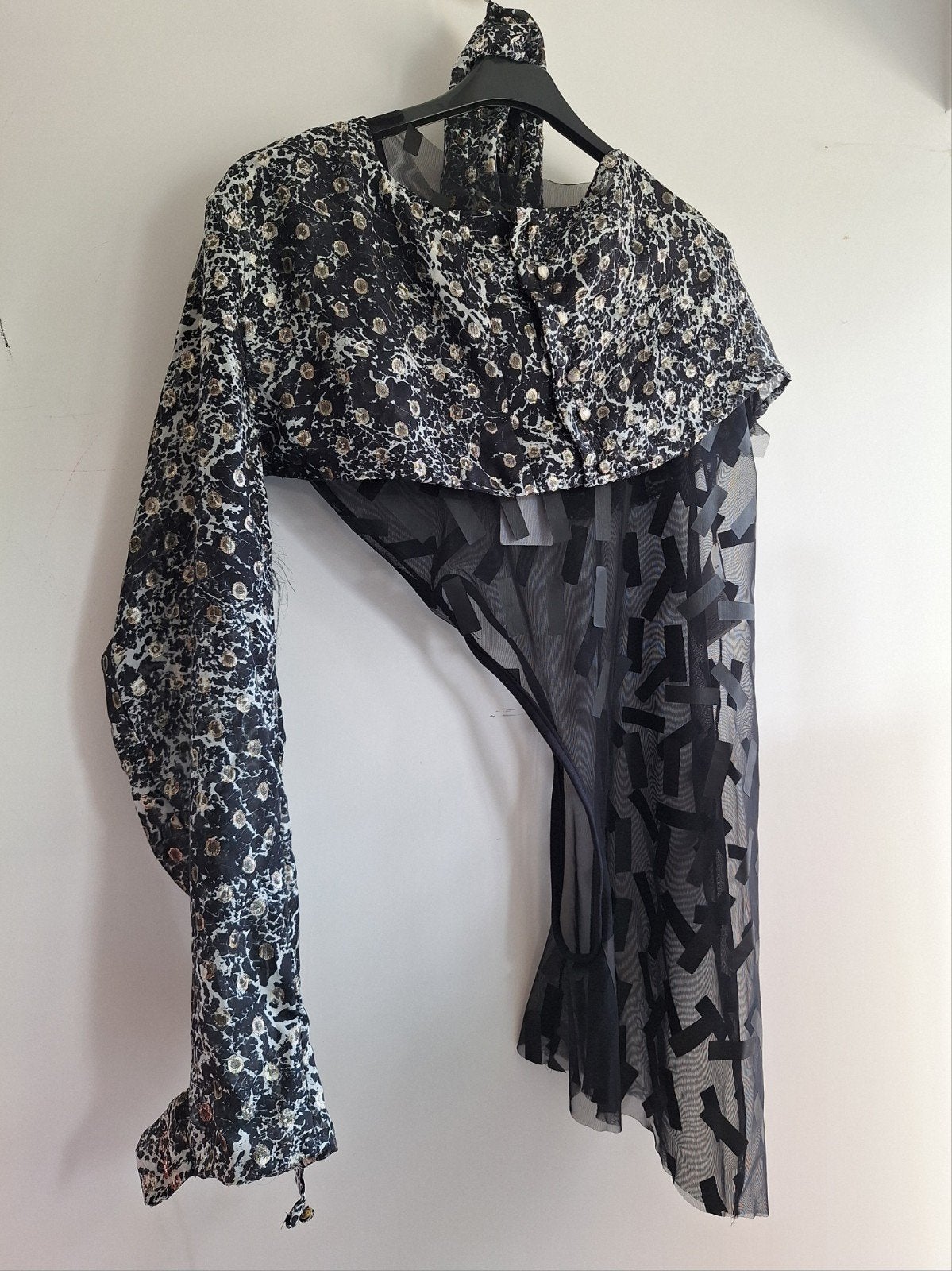 blouse van zijde Haider Ackermann deadstock 1 mouw/1 sjaal, Maat 38/40 (M), Nieuw, Ophalen of Verzenden, Lange mouw