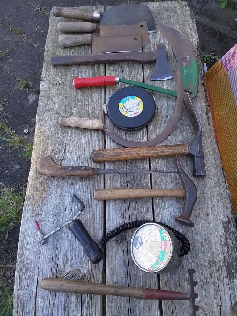 Diversen oud gereedschappen, Antiek en Kunst, Antiek | Gereedschap en Instrumenten, Ophalen of Verzenden