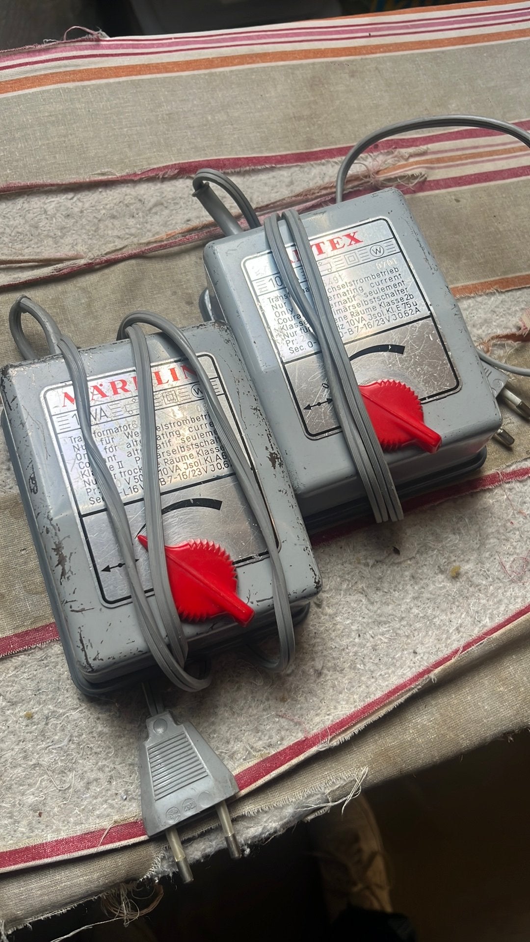 Te koop 2 x transformator van marklin(Antex) 6491, Gebruikt, Ophalen of Verzenden, Märklin, Transformator of Voeding