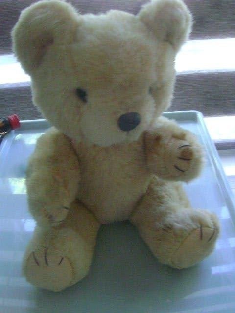 oude beer , beweegbare armen en benen 25 cm, Verzamelen, Beren en Cherished Teddies, Ophalen of Verzenden, Gebruikt, Stoffen beer